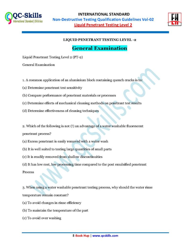 NDT, MCQ, Question & Answers, OIl & Gas, E-Books Mehcanical, Mehcanical Engineering, Oil & Gas Engineering, Mehcanical Engineering Interview Quistions,