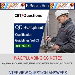 Interview Questions & Answers, Saudi Aramco,E-Books HVAC, E-Books, Oil & Gas Engineering, HVAC QC Questions & Answers, Computer Based Test (CBT),HVAC, PLUMBING, PLUMBING QC Questions & Answers, CBT Aramco Interview Questions,