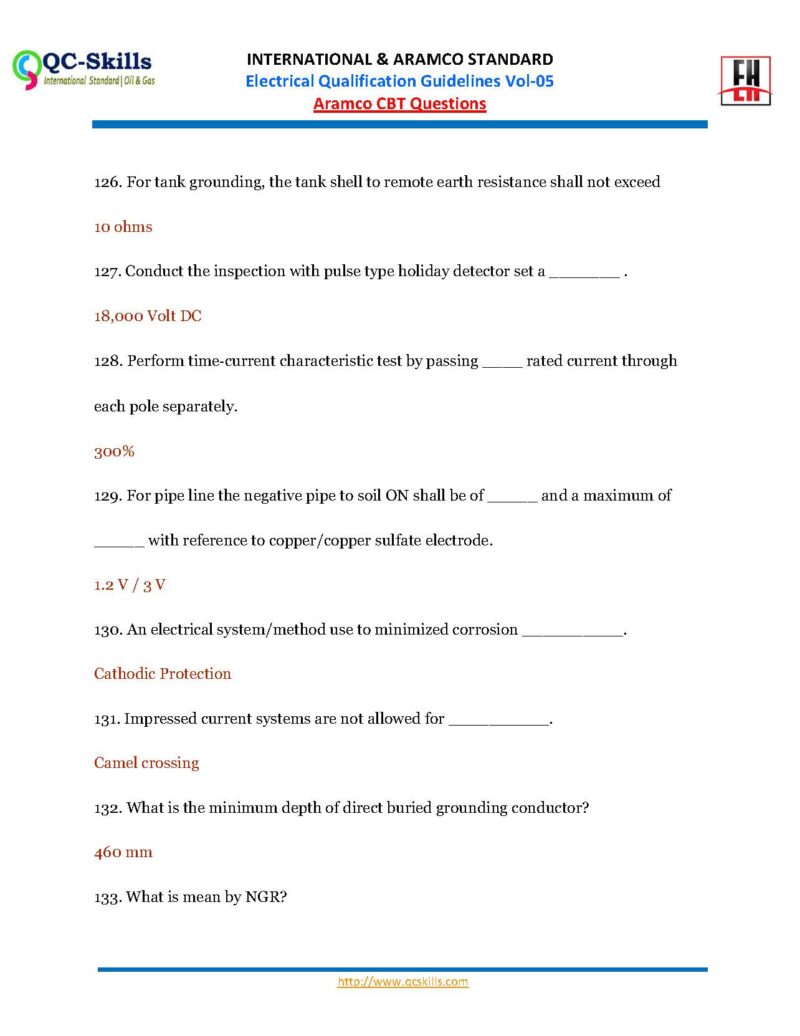 Electrical QC Notes of Saudi Aramco Qualification Guideline Vol-5 - Image 2