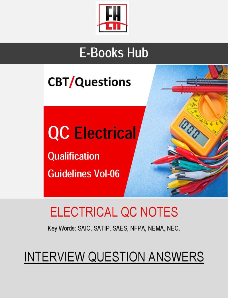 Interview Questions & Answers, Saudi Aramco,E-Books Electrical, E-Books, Oil & Gas Engineering, Electrical QC Questions & Answers,QC Notes,