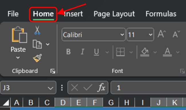 Ways to Fix Excel Not Highlighting Cells: Click the Home tab