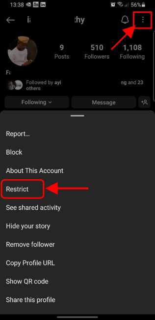 Restrict user account