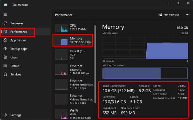 Monitor CPU and RAM usage